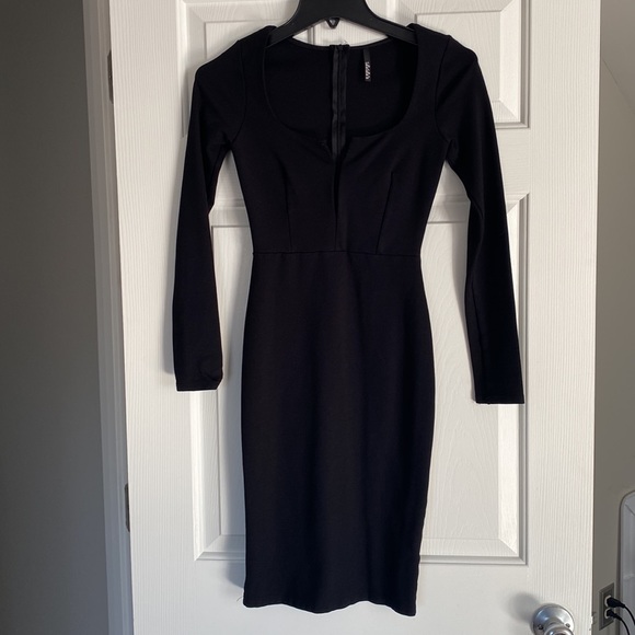 LULUS Exclusive Chic and Loving It Black Midi Dress - Picture 3 of 8